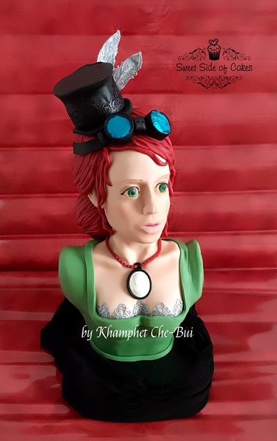 Steampunk Lady  - Cake by Sweet Side of Cakes by Khamphet 