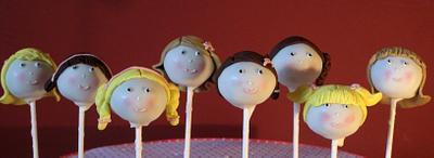 girls cake pops - Cake by Francisca Neves