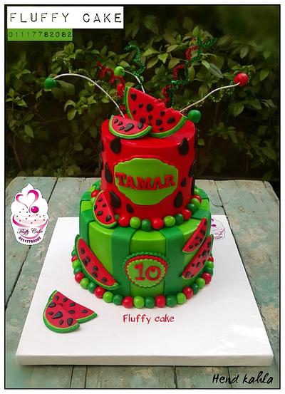 Watermelon cake - Cake by Hend kahla
