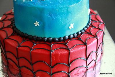 Spiderman themed Cake - Cake by creamblooms