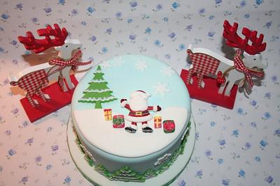 Santa Christmas Cake - Cake by Cheryll