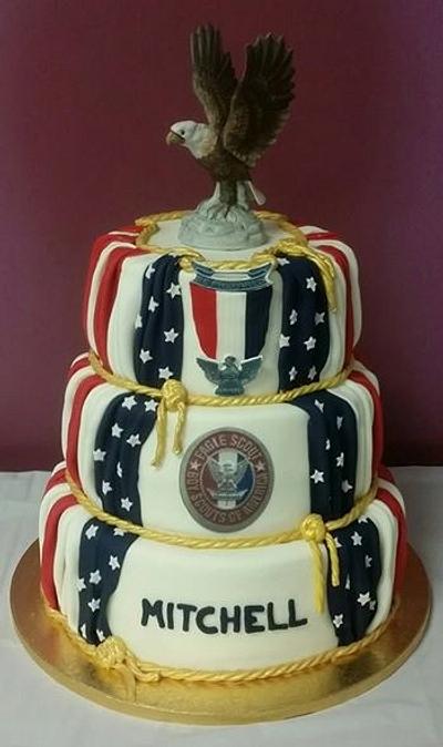 Eagle Scout Cake  - Cake by Tracy's Custom Cakery LLC