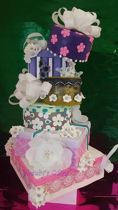 Gift Box Cake - Cake by Wendy Lynne Begy