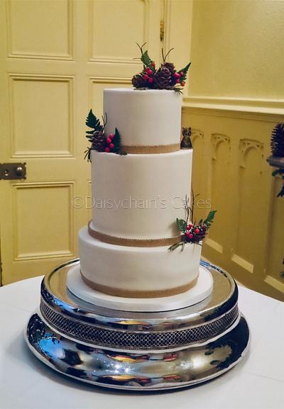Hidden scene wedding cake - Cake by Daisychain's Cakes