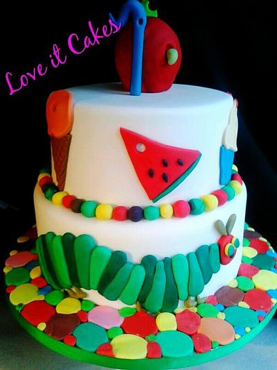 oliver's hungry caterpillar - Cake by Love it cakes