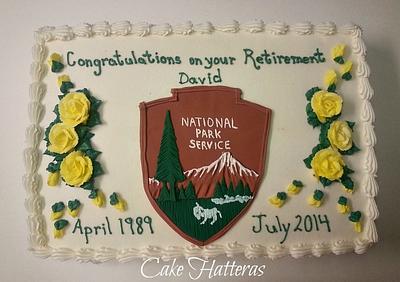 NPS Retirement - Cake by Donna Tokazowski- Cake Hatteras, Martinsburg WV
