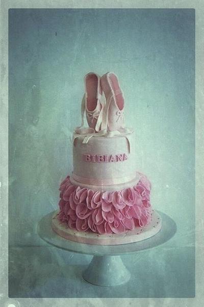 Ballet shoes - Cake by Sugar Addict by Alexandra Alifakioti