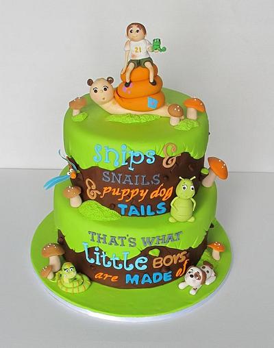 ...That's what little boys are made of - Cake by SimplySweetCakes