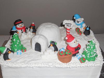 North Pole Fun - Cake by Pamela Sampson Cakes