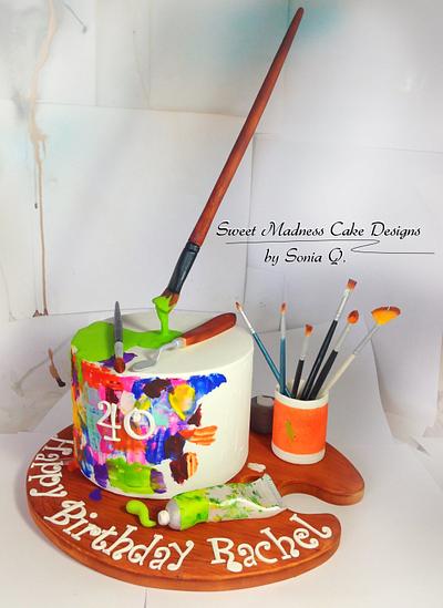 The Paint Palette - Cake by Sweet Madness Cake Designs