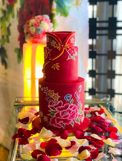 Oriental Wedding Cake - Cake by The Quirky Taste