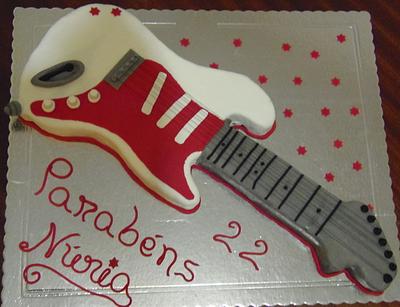 Guitar Cake - Cake by Bolos Doce Decor