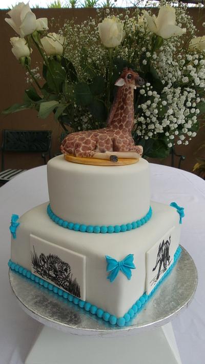A Baby Giraffe for a Baby Shower - Cake by Angel, The Cupcake Lady