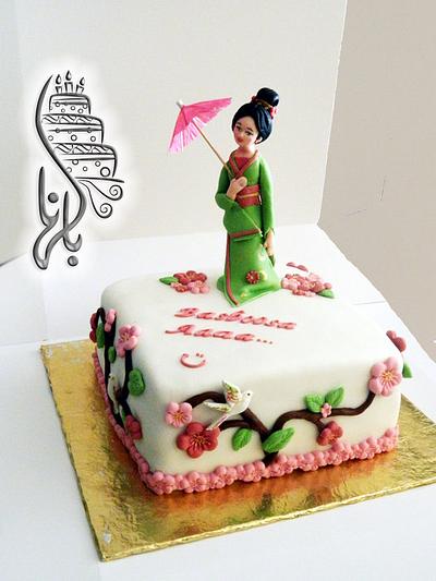 Japanese Girl  - Cake by Dina