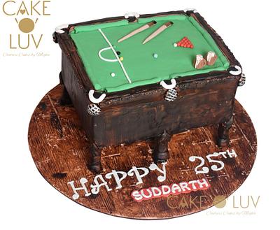 Antique billiards table - Cake by Cake O'Luv - megha