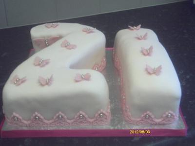 number cakes - Cake by karen warren