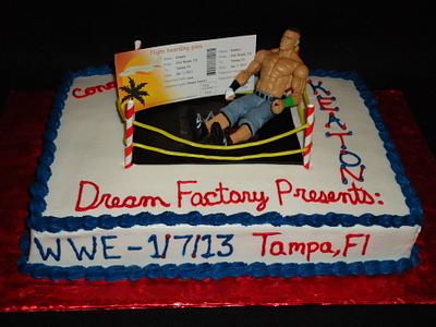 Wrestling Ring - Cake by Kim Leatherwood