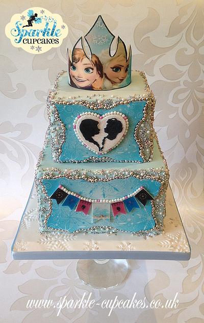 Regal Frozen 'Sisters' Birthday Cake - Cake by Sparkle Cupcakes
