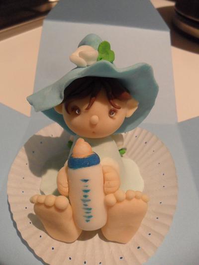Baby boy shower cake topper - Cake by Clara