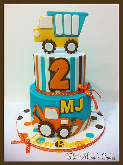Construction themed cake for MJ - Cake by Hot Mama's Cakes