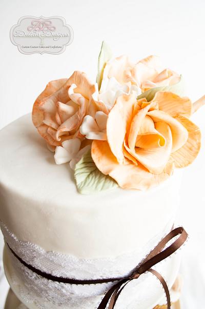 Cake Topper for Wedding Cupcake Tower - Cake by Delicia Designs