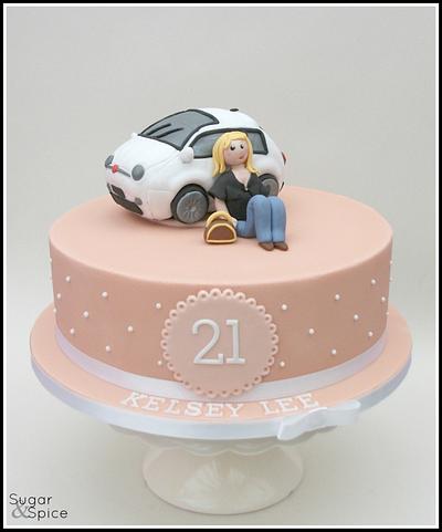 Happy 21st  - Cake by Sugargourmande Lou