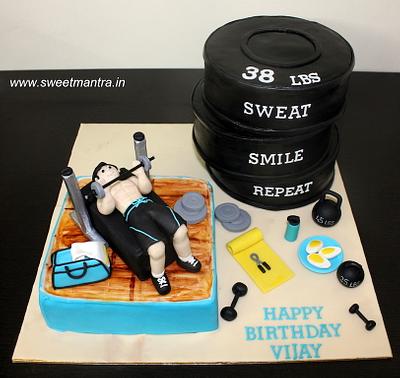 Gym freak cake - Cake by Sweet Mantra Customized cake studio Pune