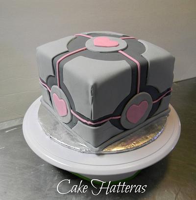 Companion Cube - Cake by Donna Tokazowski- Cake Hatteras, Martinsburg WV
