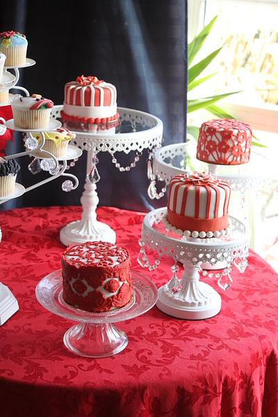 Red and white for Christmas - Cake by Artym 