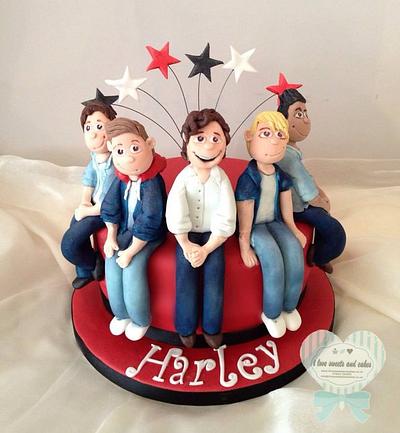 One Direction birthday cake - Cake by Vicki Graham