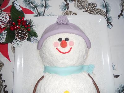 cake snowman - Cake by Littlesweety cake