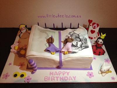 Alice in Wonderland Story Book Cake - Cake by Sarah