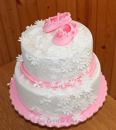 christening cake for girls - Cake by Cake boutique by Krasimira Novacheva