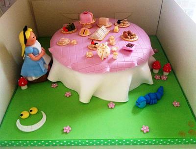 Alice in Wonderland Tea Party cake - Cake by Natalie Dickinson 