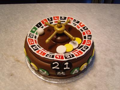 roulette wheel cake - Cake by Niknoknoos Cakery