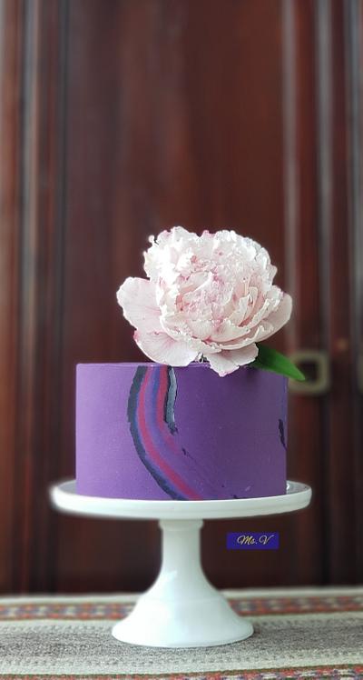Mini Wedding Cake Peony - Cake by Ms. V