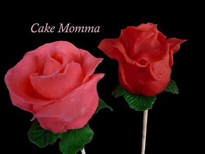 Chocolate rose Cake pops - Cake by cakemomma1979