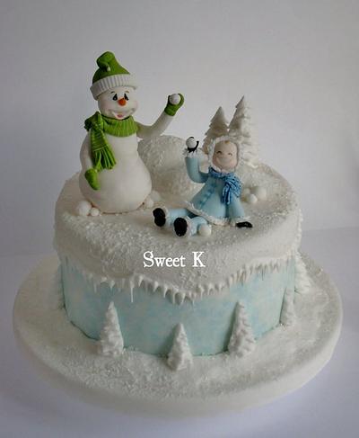 Christmas Snow - Cake by Karla (Sweet K)