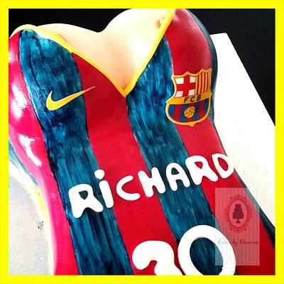 FC Barcelona boobs cake - Cake by Take a Bite