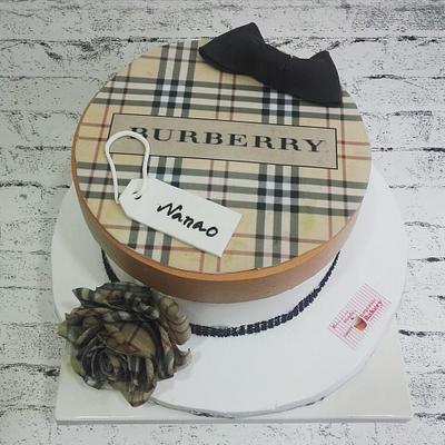 Burberry Gift Box Cake  - Cake by Michelle's Sweet Temptation