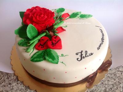 Torta anniversario - Cake by Le dolci creazioni di Rena