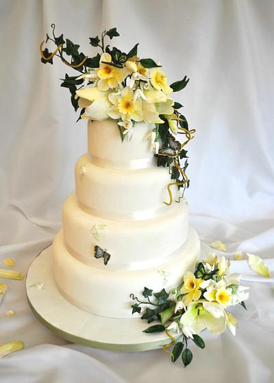 Spring wedding cake - Cake by Lesley Marshall cake art