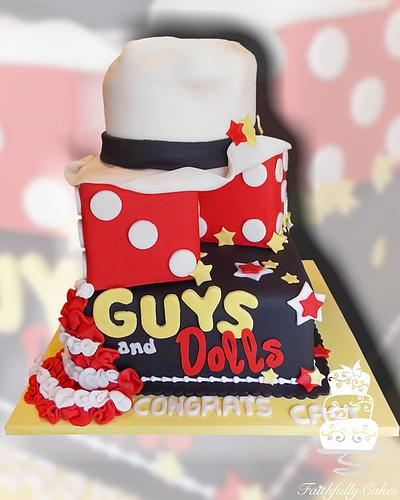 Guys and Dolls High School Production Cake - Cake by FaithfullyCakes