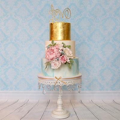 Marble and gold - Cake by Jen's Cake Boutique
