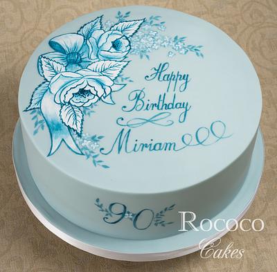 90th Birthday Cake - Cake by Rococo Cakes