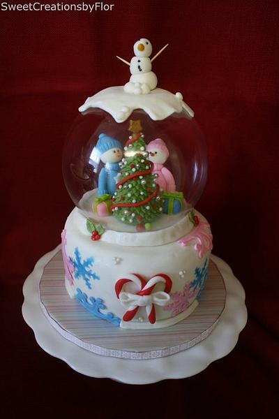 Snowman Globe Cake - Cake by SweetCreationsbyFlor