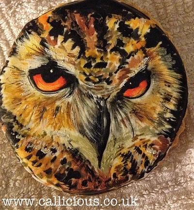 Handpainted Eagle on a cookie - Cake by Calli Creations