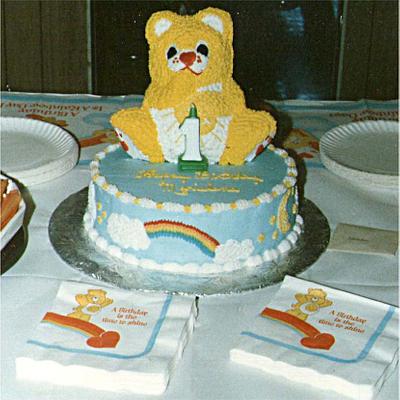 Sunshine Care Bear Birthday - Cake by Julia 