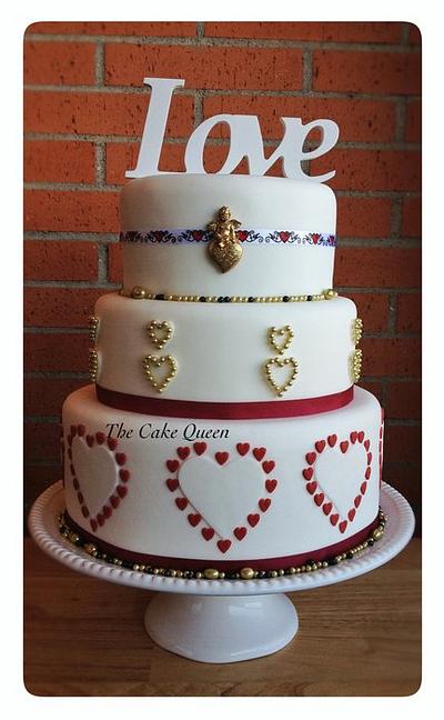 Valentines cake! - Cake by Mariana