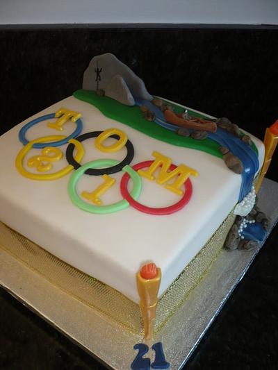Olympic Birthday Cake - Cake by Debbie